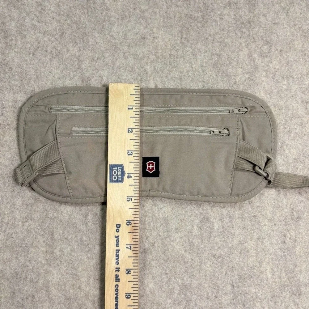 Victorinox Money Belt Travel Pouch Unisex OS Tan Nylon Slim Secure RFID Classic
